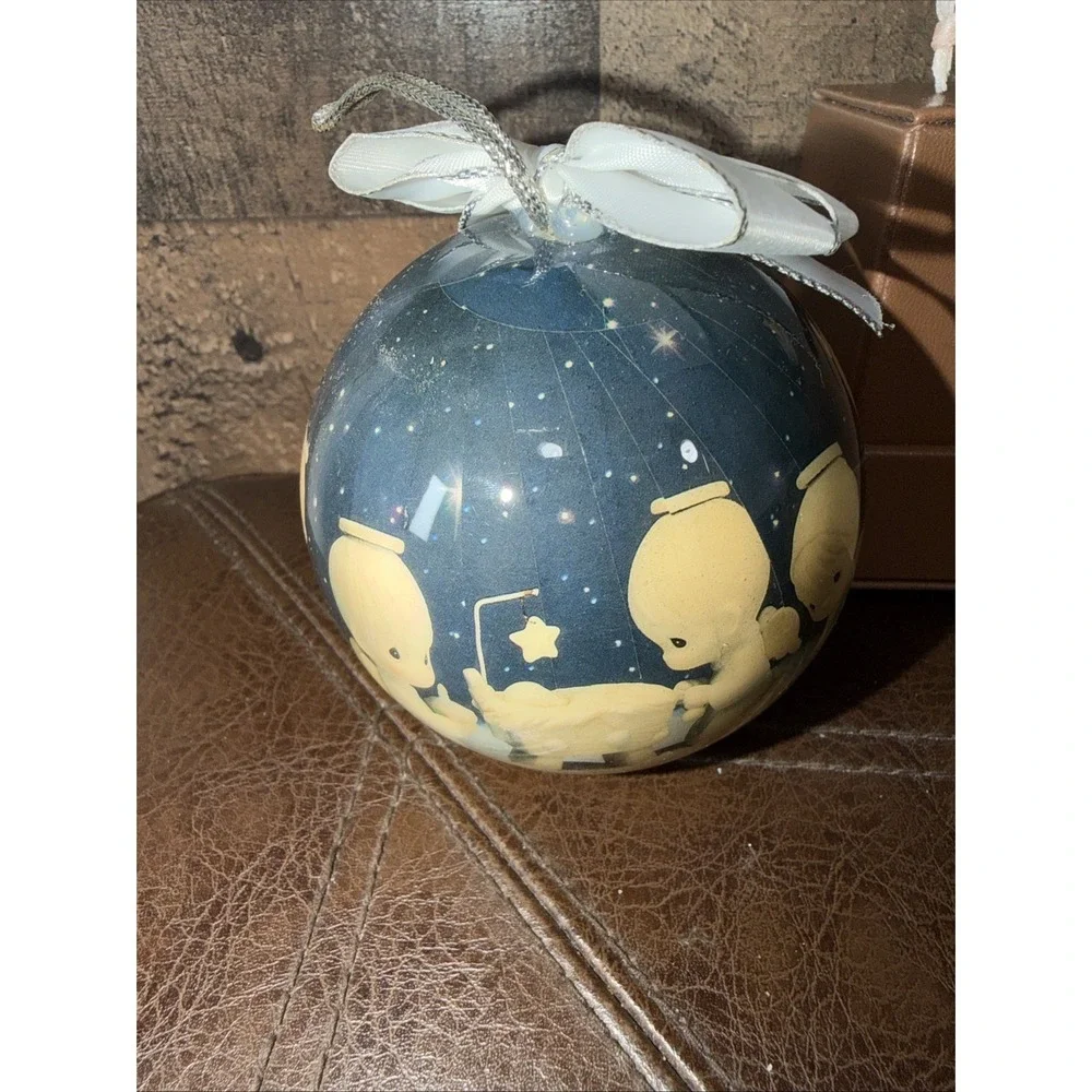 Vintage Precious Moments Enesco Christmas Ornaments Lot 3 Nativity 1993 1994